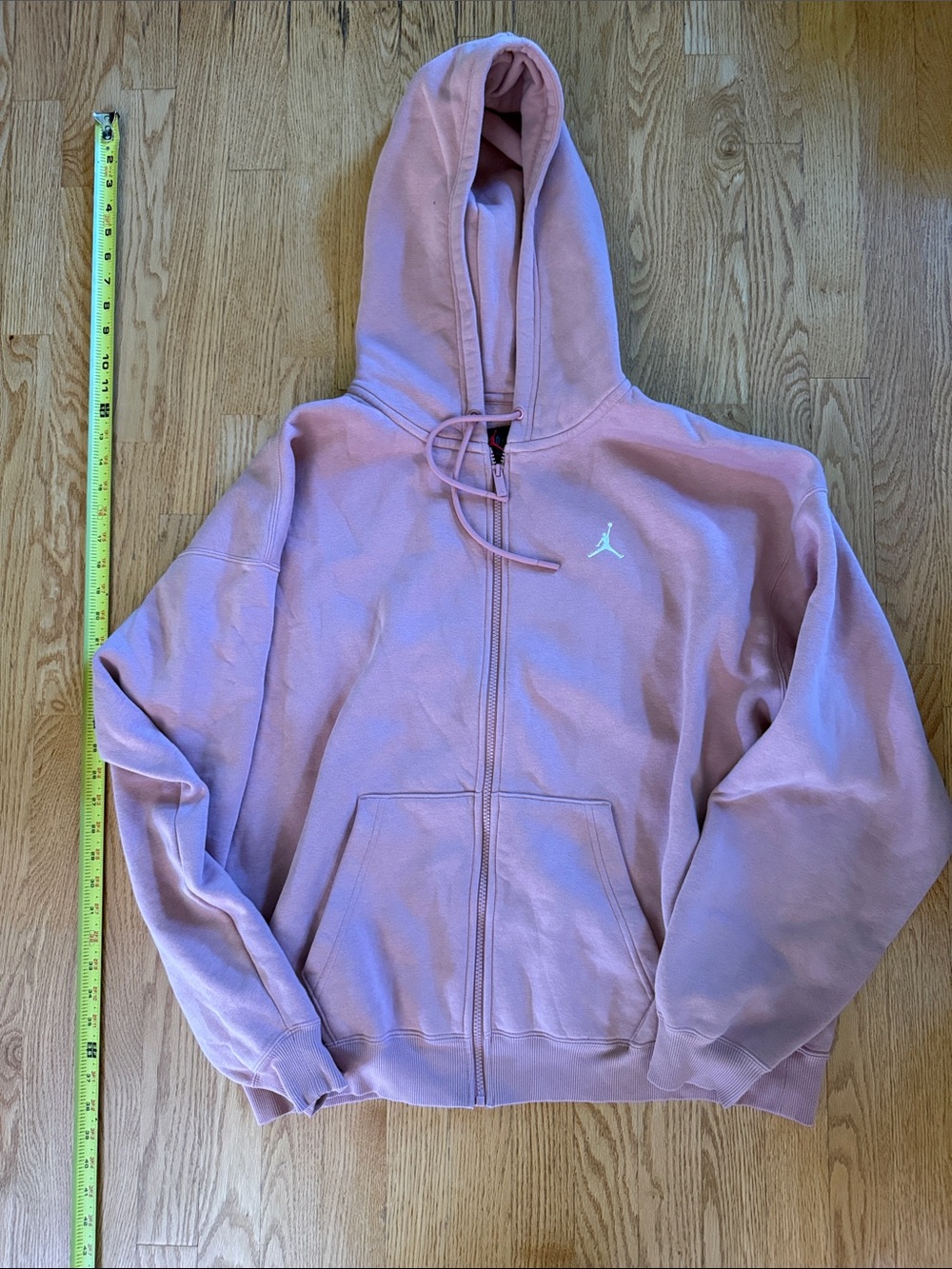 Jordan Salmon Zip-Up Hoodie with White Jumpman
